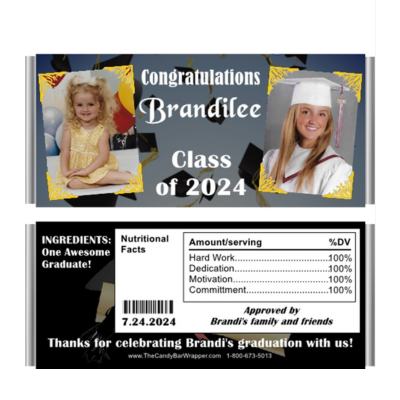 Graduation Candy Wrappers with Photos